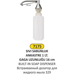 Arı Metal Sıvı Sabunluk Lavabo Üstü 7175 - Arı Metal