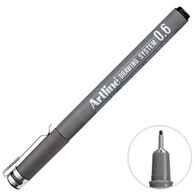Artline Çizim Kalemi 0.6 Siyah 236 - 1