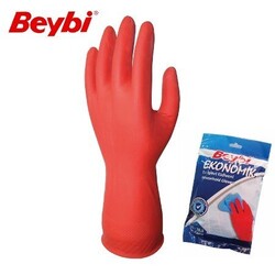 Beybi Bulaşık Eldiveni Kırmızı 8-8,5 No - Beybi