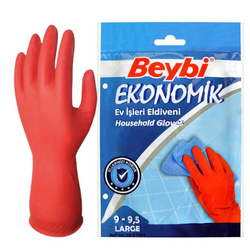Beybi Bulaşık Eldiveni Kırmızı 9,5 No - Beybi