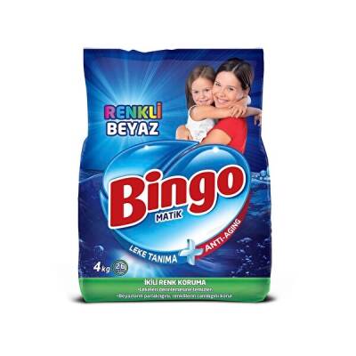 Bingo Matik Eko Renkli Beyaz Çamaşır Deterjanı 4 Kg - 1