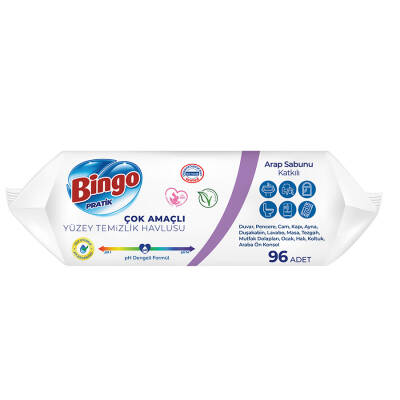 Bingo Yüzey Temizlik Havlusu Arap Sabunu ve Lavanta 96'lı - 4