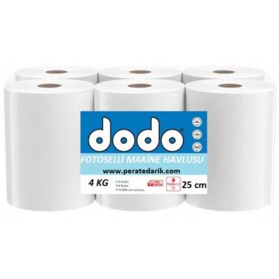 Dodo Plus Fotoselli Makine Havlusu 25 Cm 6'lı Rulo