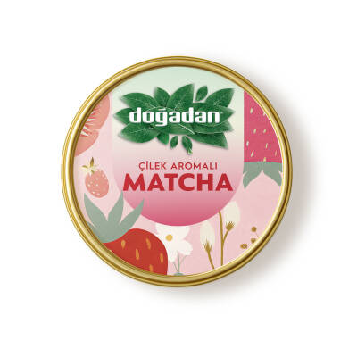 Doğadan Matcha Çayı Çilek Aromalı 25g - 1