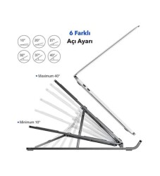 Frisby Katlanabilir Alüminyum Notebook Standı FNC-5110ST - Frisby