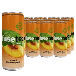Fuse Tea Şeftali Aromalı Soğuk Çay 330 ml 12`li - Fuse Tea