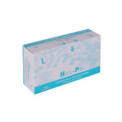 Haspet Latex Pudrasız Muayene Eldiveni Medium 100`lü - Haspet