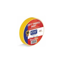 Kraf 2519G Çift Taraflı Bant 19mm x25 Mt - Kraf