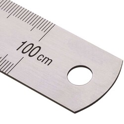 Kraf Çelik Cetvel 100 Cm İnch Ölçülü 500 G - Kraf