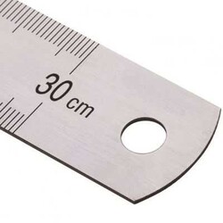 Kraf Çelik Cetvel 30 Cm İnch Ölçülü 530 G - Kraf