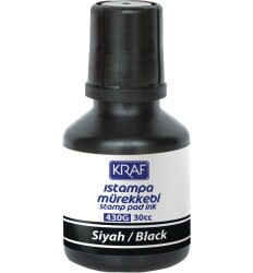 Kraf Istampa Mürekkebi 30 cc Siyah 430 G - Kraf