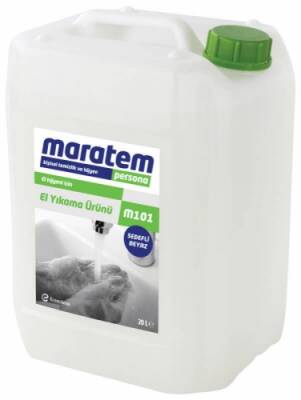Maratem M101 Sıvı El Yıkama Sabunu Sedefli Beyaz 20 L - 1