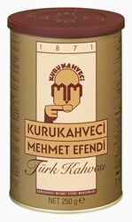 Kurukahveci Mehmet Efendi Türk Kahvesi Teneke Kutu 250 gr - Kurukahveci Mehmet Efendi