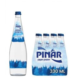 Pınar Cam Şişe Su 330 ml 12'li - Pınar
