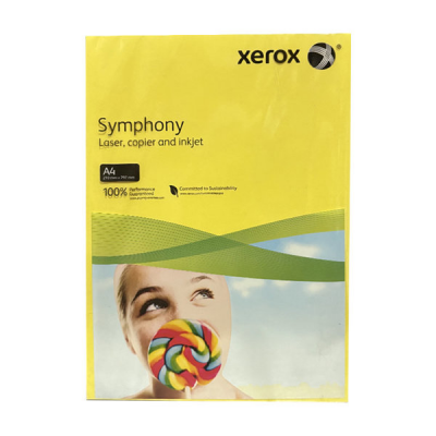 Xerox Symphony Renkli Fotokopi Kağıdı A4 80 gr 500'lü Paket Sarı - 1