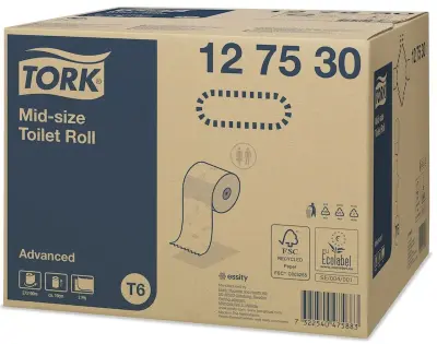 Tork 127530 Advanced Çift Rulo Tuvalet Kağıdı 100 Mt 27'li Rulo - 2