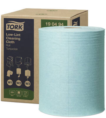 Tork Düşük Hav Nonwoven Temizlik Bezi Rulo Turkuaz 180 Mt - 1