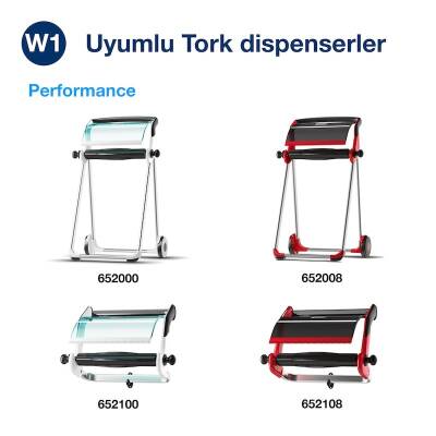 Tork Düşük Hav Nonwoven Temizlik Bezi Rulo Turkuaz 180 Mt - 5