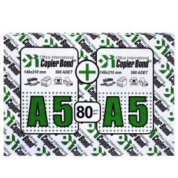 Vege Copier Bond A5 Fotokopi Kağıdı 80 gr 1 Koli - 5 Paket - 5000 Sayfa - Vege
