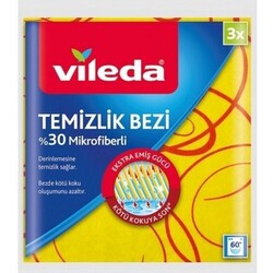 Vileda Temizlik Bezi + %30 Microfiber 3`lü - Vileda